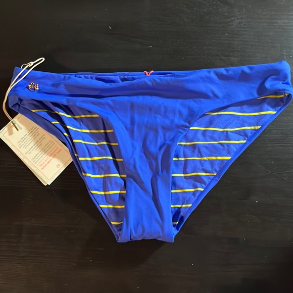 Reversible Blue Bathing Suit Bottoms - Picture 1 of 4